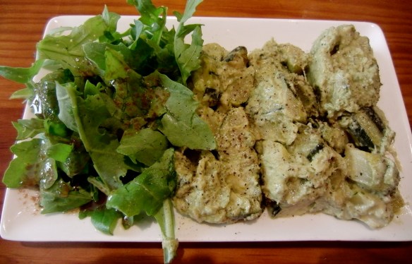 terrine de courgette et basilic at Charlotte in Paris' St Germain neighborhood