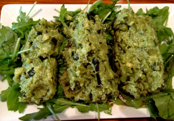 Terrine de courgettes ad basilic at Charlotte