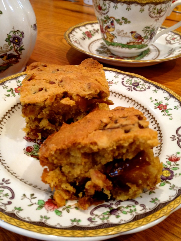 Pumpkin pecan date bars