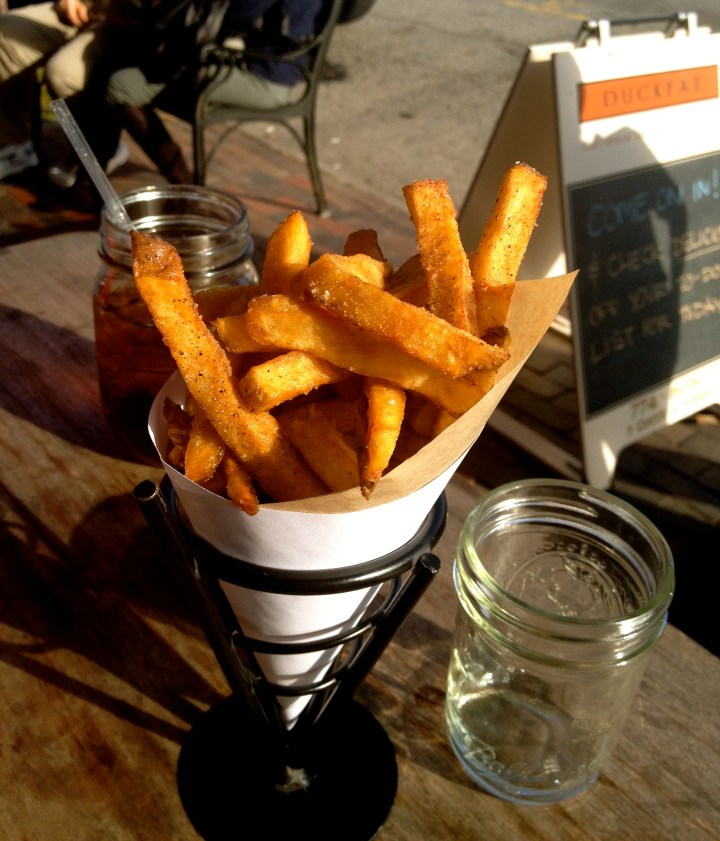 Fries Dipped in Duck Fat