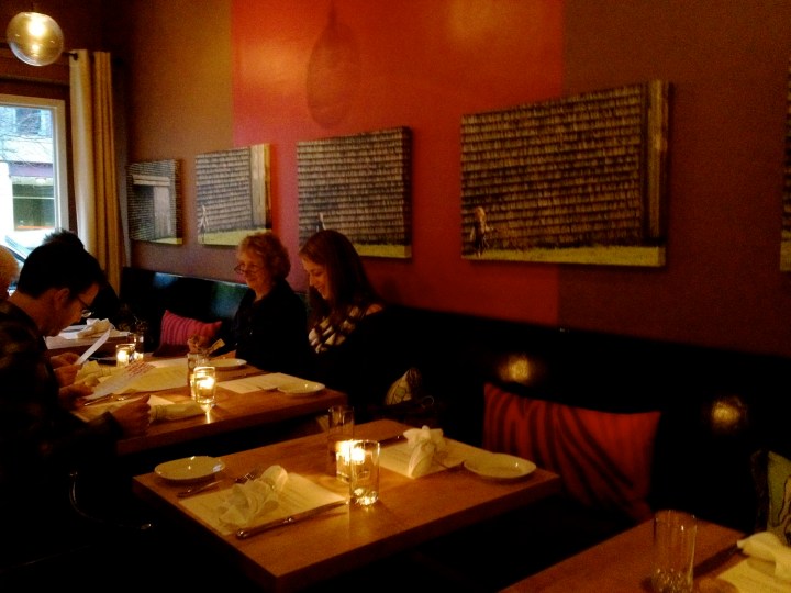 Early diners at Bresca