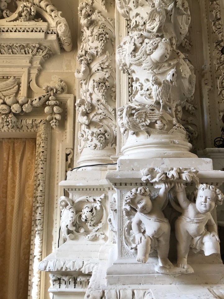 One could stare at Leccese stone for hours. This is inside the chapel next to the duomo