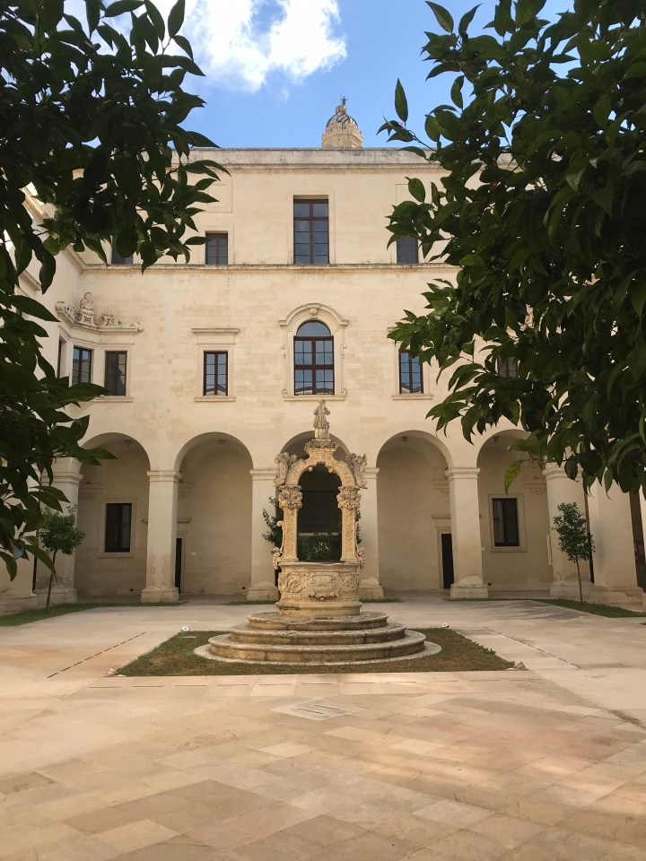 The interior courtyard at Museo Diocesano